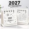 Portable 2027 Desk Calendar Polka Dots Paper Calendar Cute Mini Desktop Calendar  Desk Decor