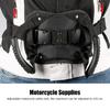 Black Motorcycle Safety Belt Electromobile Rear Seat Safety Strap Handle For Motorcycle Passenger