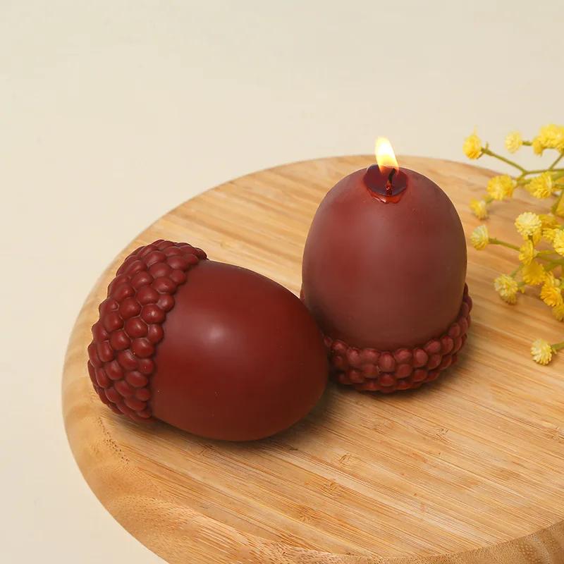 Neue Große Kiefernzapfen Silikon Kerzenform 3D Pinienkern Schokolade Back Kuchenform DIY Handwerk Gips Seife Harzform Weihnachtsgeschenk