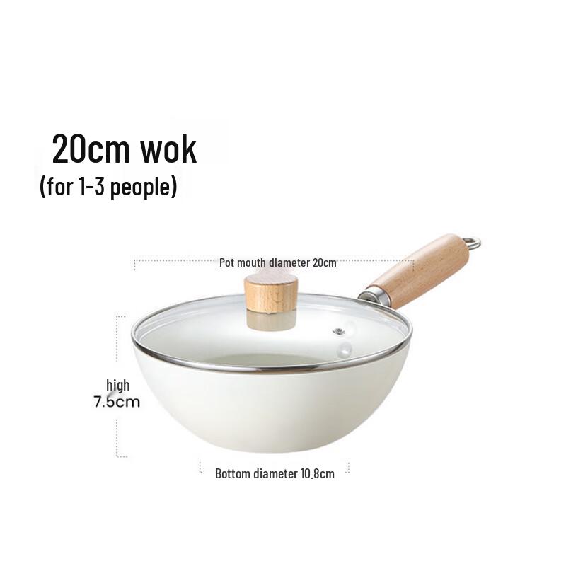 Yetele Japonská keramická nepřilnavá pánev Wok