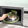 Microwave Splatter Cover with Water Steamer And Handle Tall Dome Food Cover Keeps Food Moist Saves Time And Energy Easy Clean Splash Guard for