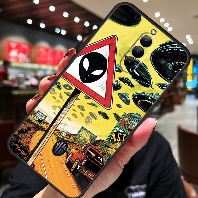 Cartoon Alien Case For ZTE Nubia Red Magic 10S 10 8 9 8S 9S 11 Pro Plus 10 Air 5G 6R 6 7 6S 7S Pro Cover