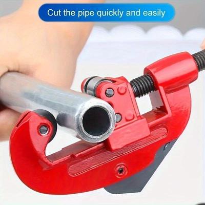 1Pc Pipe Cutter 1/8" To 1-1/8" Inch Tubing Cutter Heavy Duty Tube Cutter Tool for Cutting Copper Aluminum Stainless Steel