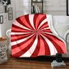 1pc Candy Swirl Lightweight Flannel Blanket, Comfortable and Warm Blanket, for Office and Camping Sofa Bed128