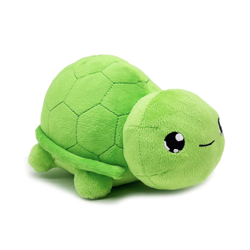 Vtuber Green Vedal Turtle Character Plush Toy Short Pile Fabric Kids Room Decor