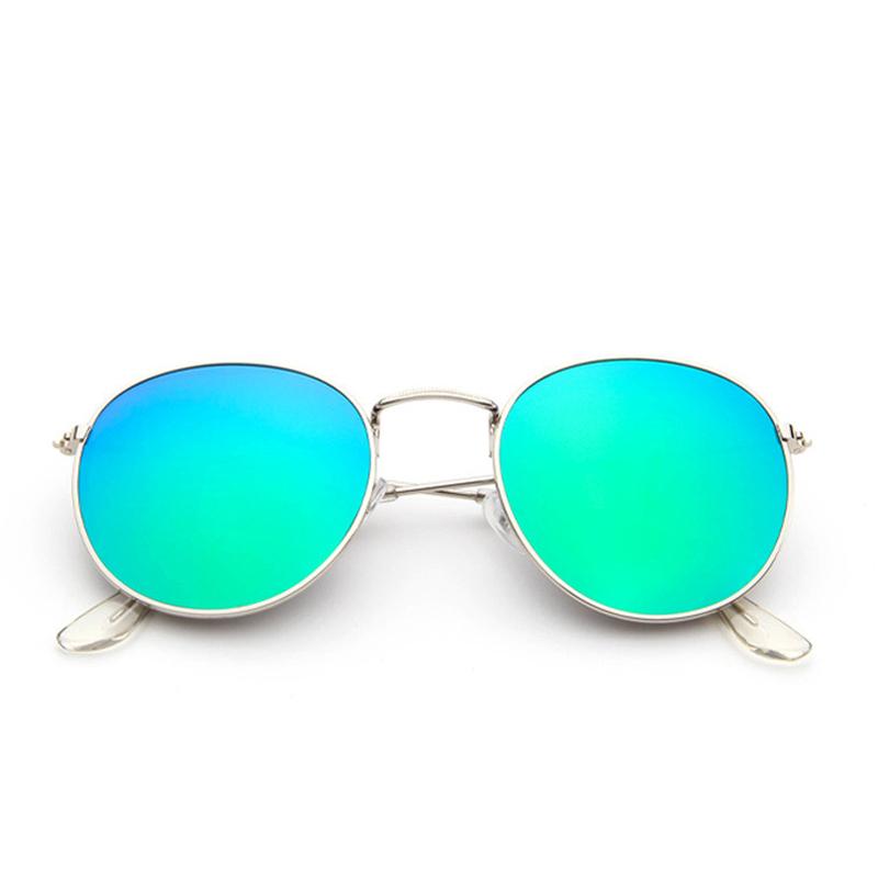 Luxury Vintage Round Sunglasses Women Designer Fashion Mirror UV400 Sun Glasses For Lady Eyewear Female Brand