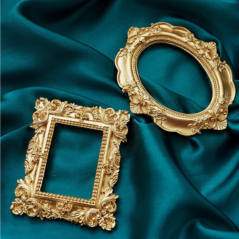 Golden Retro Photo Frame Nail Art Jewelry Decoration Home Decoration Photography Background Shooting Photo Props