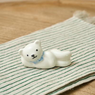 [Click On the banner]Holly Bear Nup Nup Spoon Rest White Bear_CA9125048