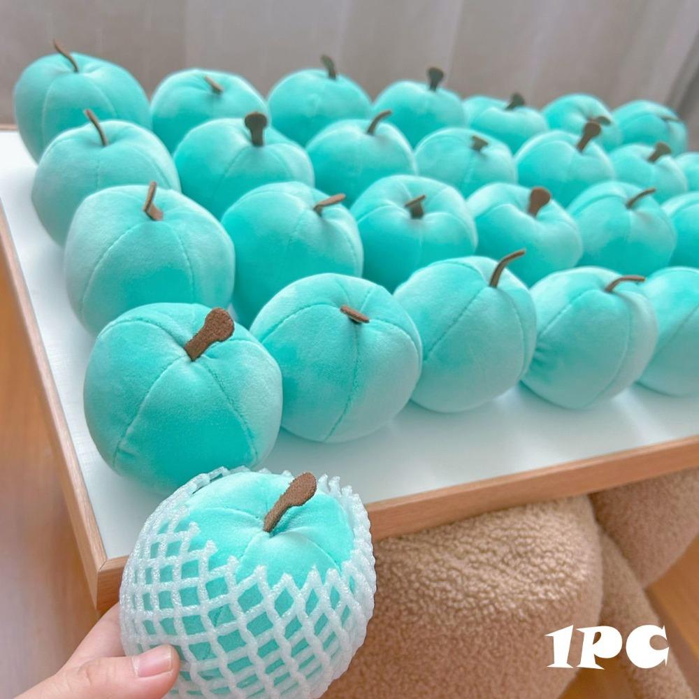 Creative Gift 10Cm Apple Pp Cotton Stress Relief Decompress Fruit Soft Blue Color Small Ornament
