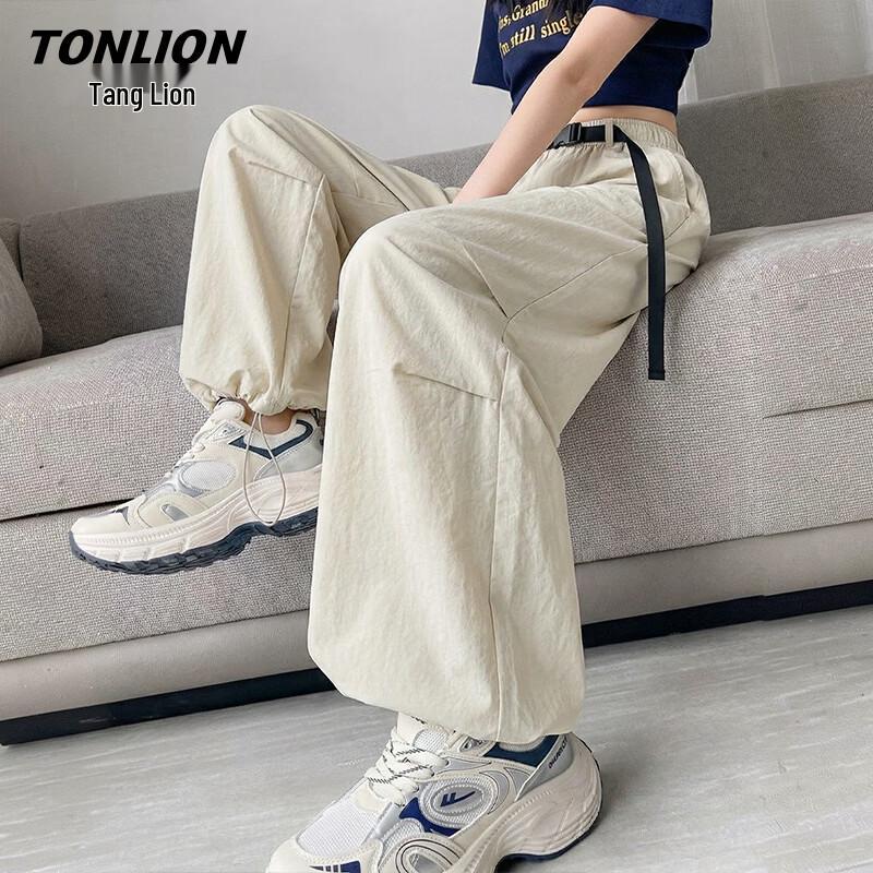 TonLion Women s UV Protection Wide-Leg Cargo Pants XL