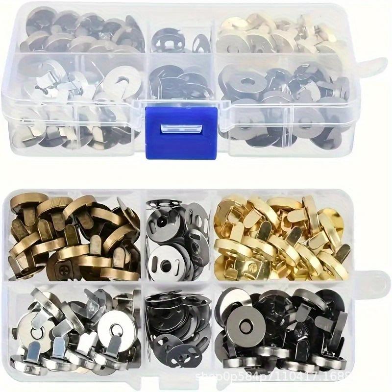Magnetic Snap Fasteners Clasps Buttons Handbag Purse Wallet Craft Bags Parts Accessories Adsorption Buckle 14mm