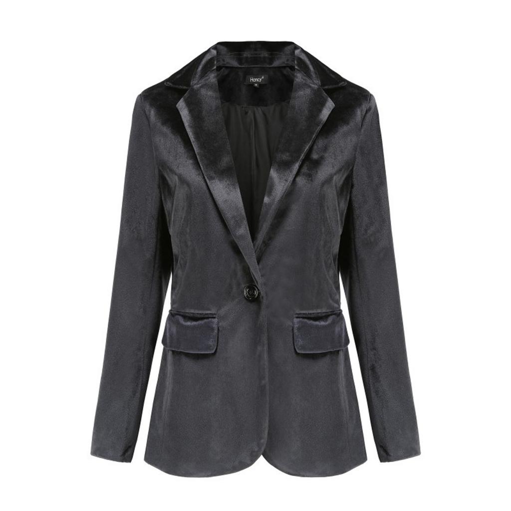 Women's Fashion Jacket Casual Solid-color Long-sleeved Suit Jacket