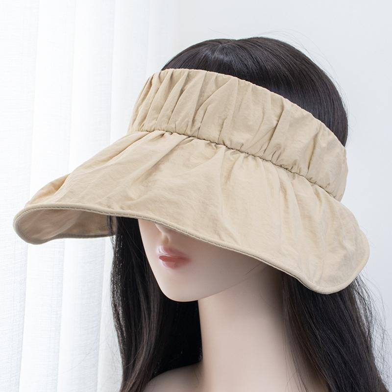 Summer Sun Hat Women'S Foldable Hat Portable Outdoor Beach Foldable Summer Sun Hat With Wide Edge