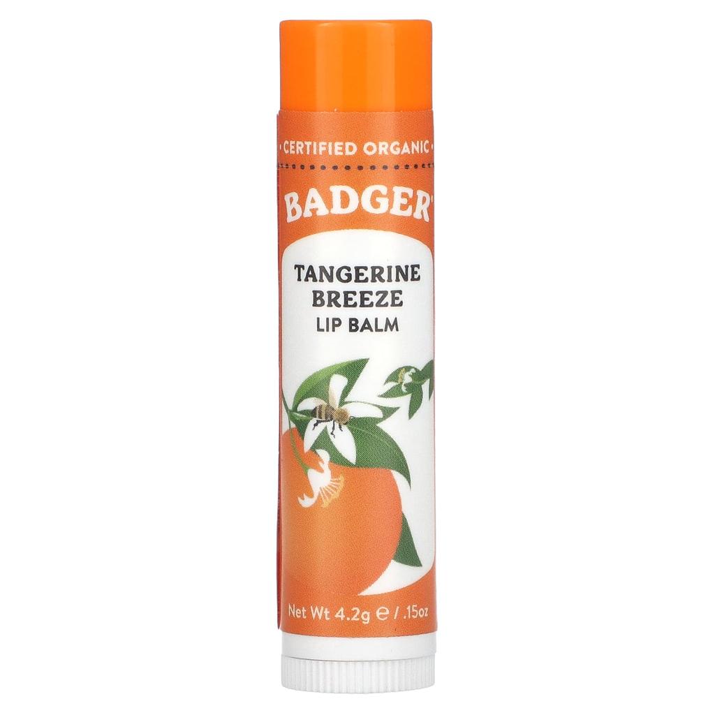 Badger, Lip Balm, Tangerine Flavor, 4.2 G (.15 Oz)