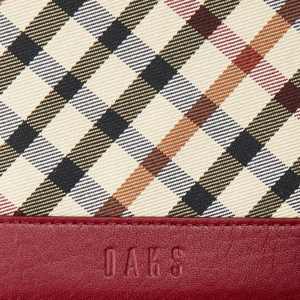 Daks HouseCheck Bifold Wallet, Red