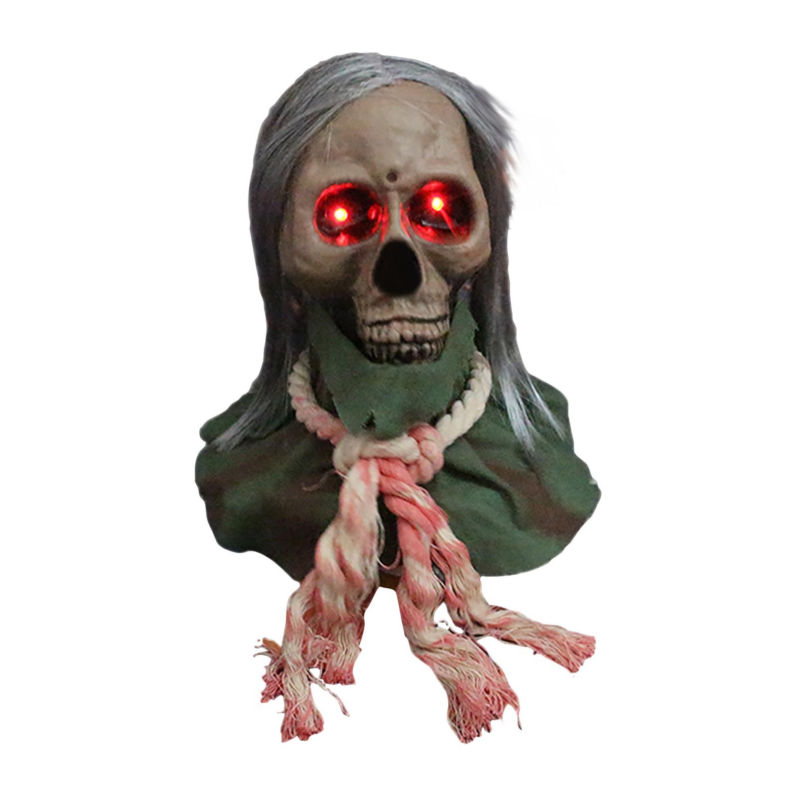 

Хэллоуин Страшные Украшения для Двора - Ползущий с Ужасающим Звуком и Светящимися Глазами Длинноволосый Светящийся - Реквизит для Вечеринки в Доме с Привидениями на Открытом Воздухе One Size