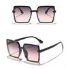 Fashion Square Sunglasses Woman Retro Vintage Gradient Sun Glasses Female Clear Lens
