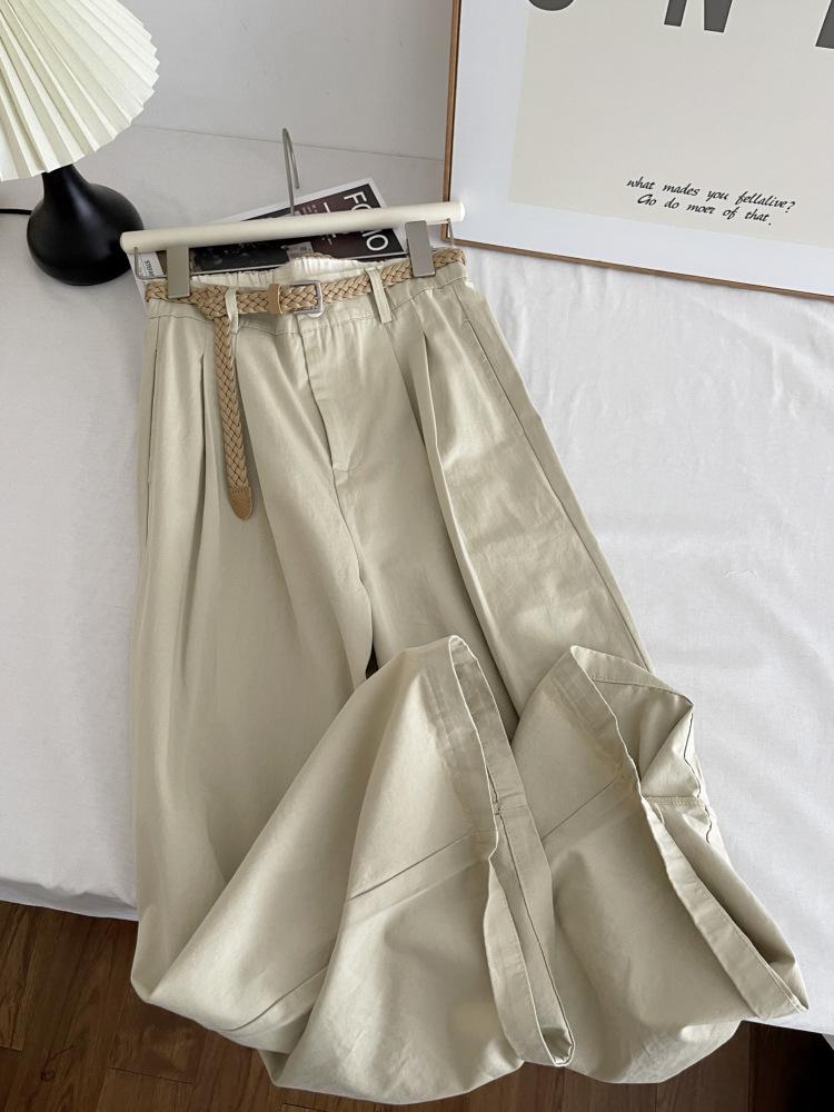 

Women s High-Waisted Wide-Leg Pants: Summer Casual Straight Fit with High-End Feel Extra Large