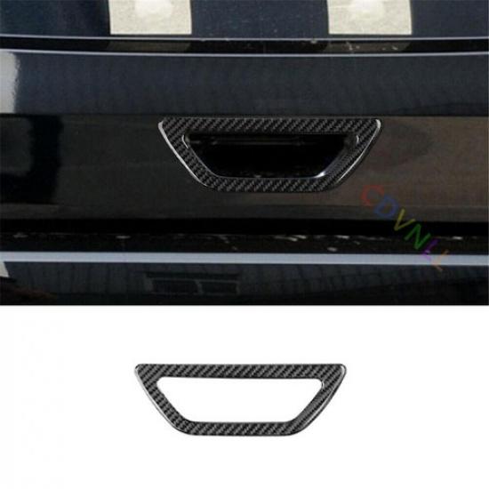 Carbon Fiber Rear Trunk Handle Frame Cover Trim For Nissan Rogue 2014-2016