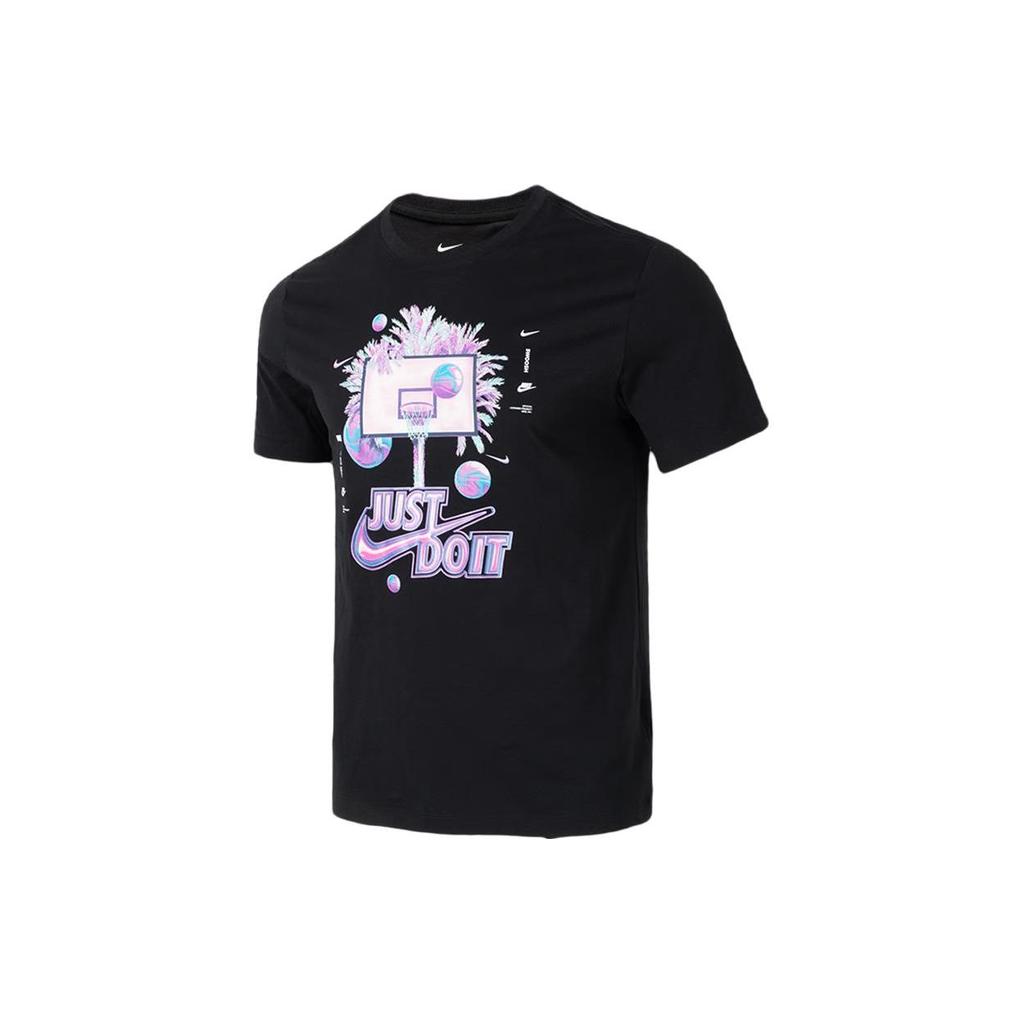 Nike American Retro Running Fitness Training Casual Comfortable Short Sleeve T-Shirt Men Tops Black FV8411-010