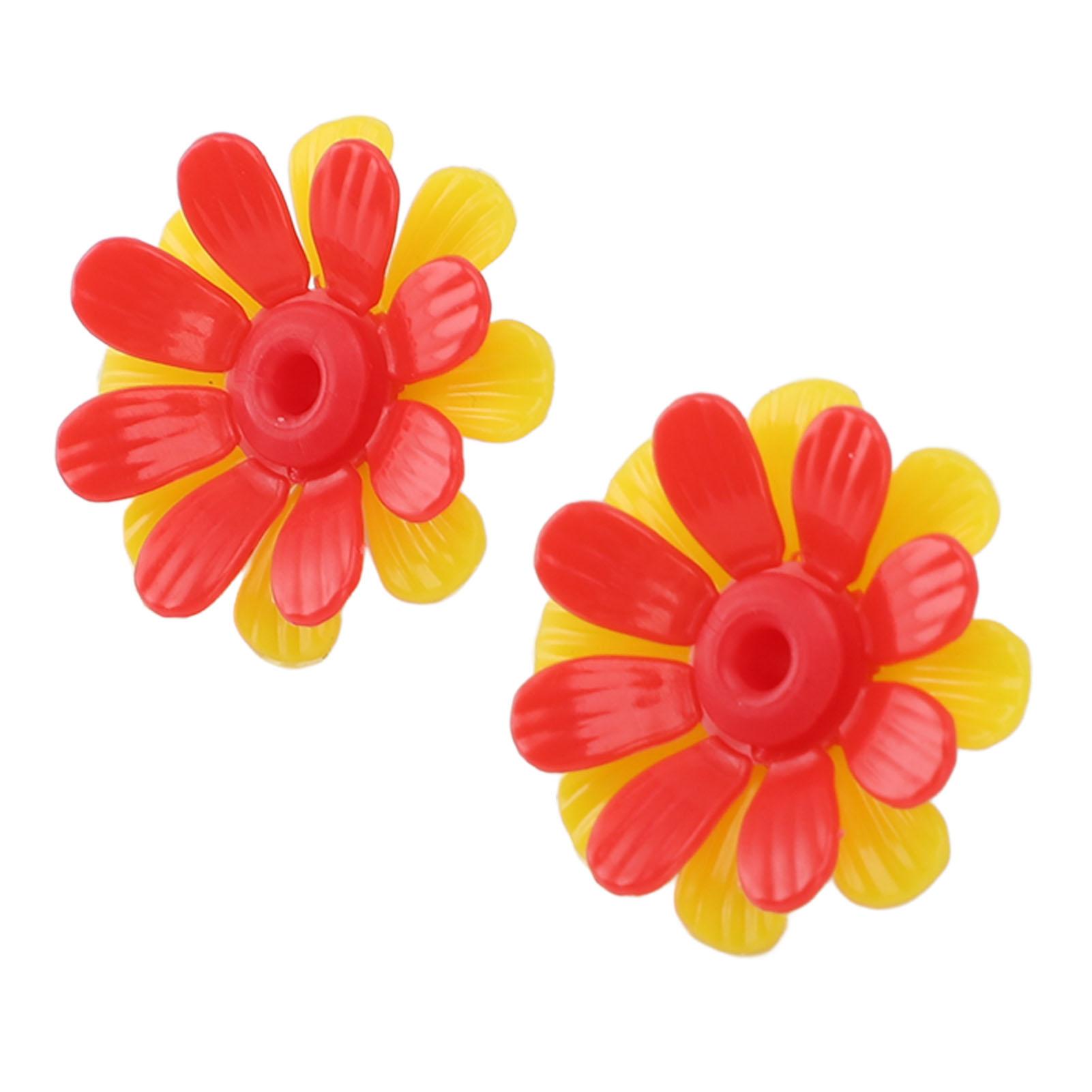

30PCS Feeders Replacement Flowers Brightly Colored Bird Feeder Feeding Ports Parts Easy to Clean