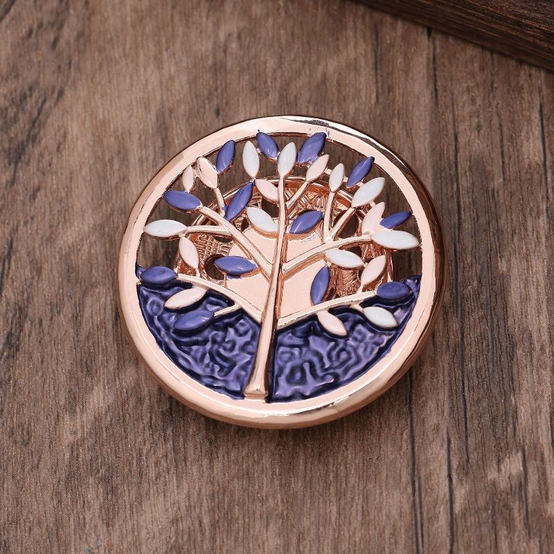 Heiß verkaufende emailierte geometrische Blume magnetische Brosche, modische kreative Blumenbrosche für Damen