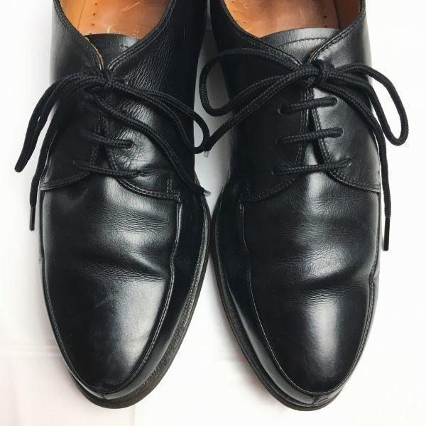 Vintage 60s70s Thom McAn Bootmaster Premium Model Business Shoes U-Tip Black Size 25.526.0 Men's(USED)