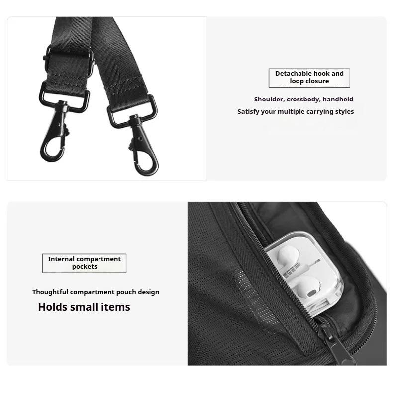 Shoulder Camera Bag Classic Black White Contrasting Shoulder Bag Micro-Single SLR 1 Machine 2 Mirror Camera Bag