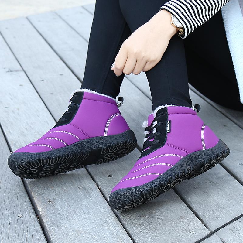 Hot Sale Winter 2024 Snow Boots Men Fashion Yellow High Top Cotton Shoes Comfortable Warm Ankle Boots Men Women Fur Boot Size 46