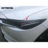 For Mazda CX-5 KF CX8 2017-  2024 Carbon Fiber Head Light Lamp Eyelid Eyebrow Headlight Strip Accessories Car Styling