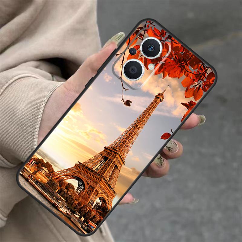 France Paris Eiffel Tower Case For OPPO Reno 8T 13F 14F 12F 11F 10 12 13 14 Pro 7 8 Lite OPPO Find X8 X6 X9 Pro Cover