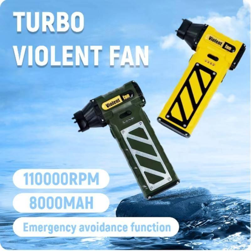 110,000RPM Cordless Portable Air Blower Rechargeable Mini Turbo Violent Fan 52m/s Wind Speed Electric Air Duster