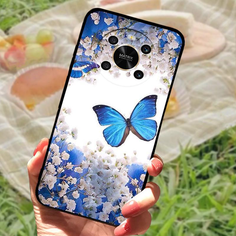 For Honor X 9 4G Case Silicone Soft Marble Protective Covers For Honor X9 Cases Fashion Black Bumper for Huawei Honor X 9 Fundas