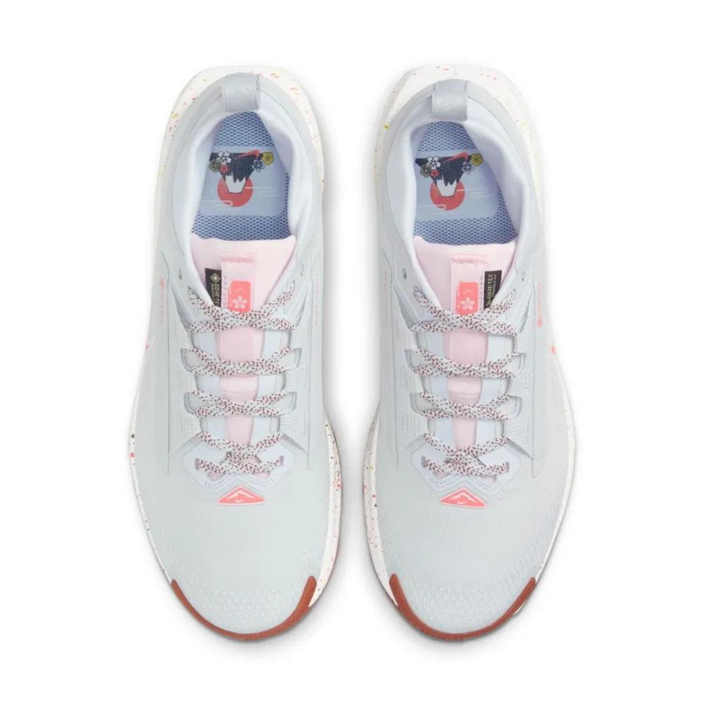 New Nike React Pegasus Trail 5 Gore Tex Pure Platinum Football Grey Pink Foam White Women's FQ0912-007