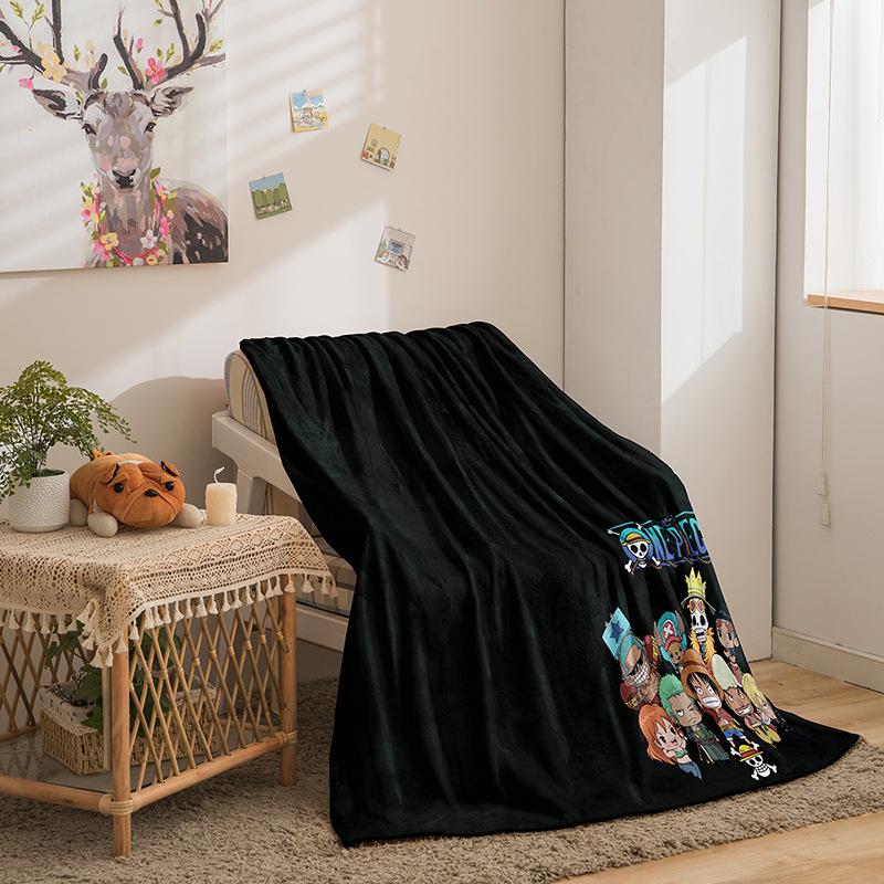 Cartoon ONE PIECE Series Double-sided Flannel 2D Digital Printing Blanket Blanket