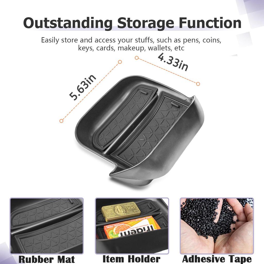 HGWEI Driver's Drawer Storage Box for Toyota RAV4 2019-2025 Center Console Organizer Interior Drawer Storage Tray Accessories