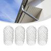 4 Pcs Metal Aluminum Filter Mesh Gutter Leaf Debris Mud Trap Guards Drain Pipe Cover Downpipe Guttering System