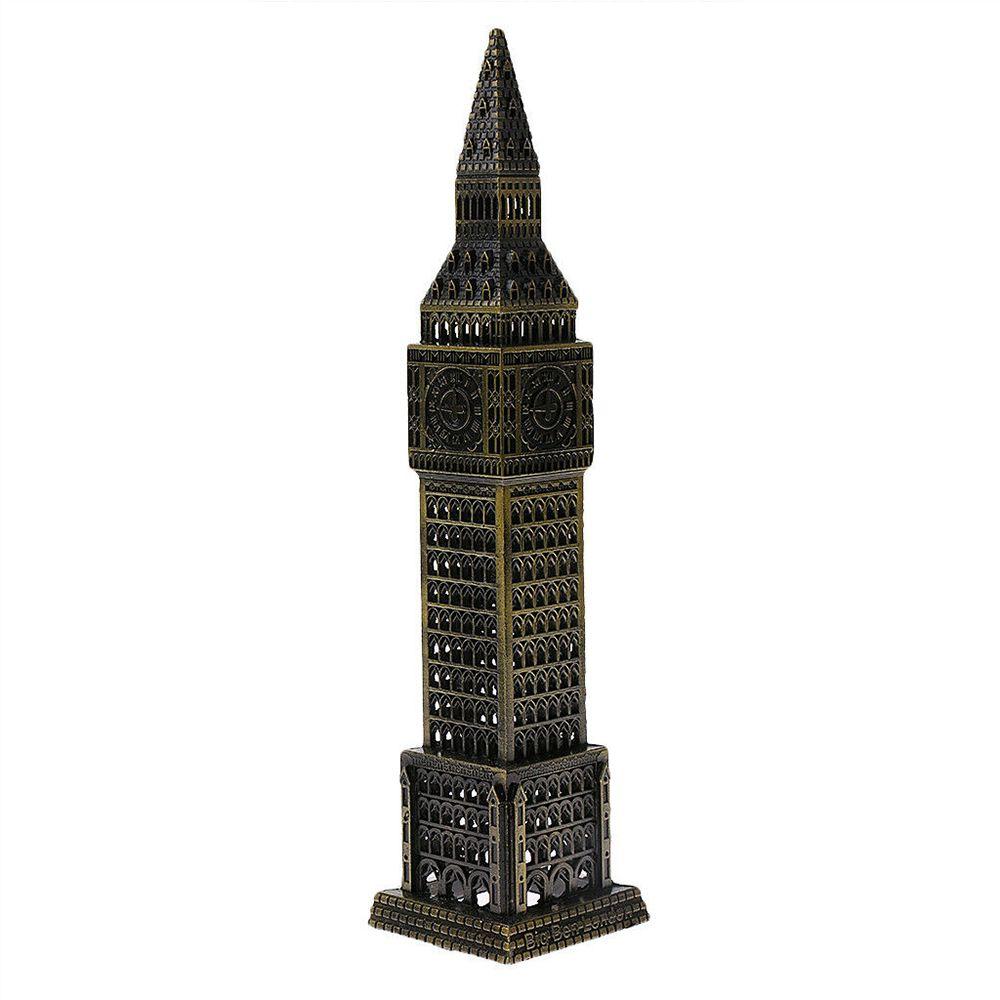 Metal Souvenir Home Crafts Big Ben Tower Sculpture Big Ben Model Desktop Ornament Home Decoration