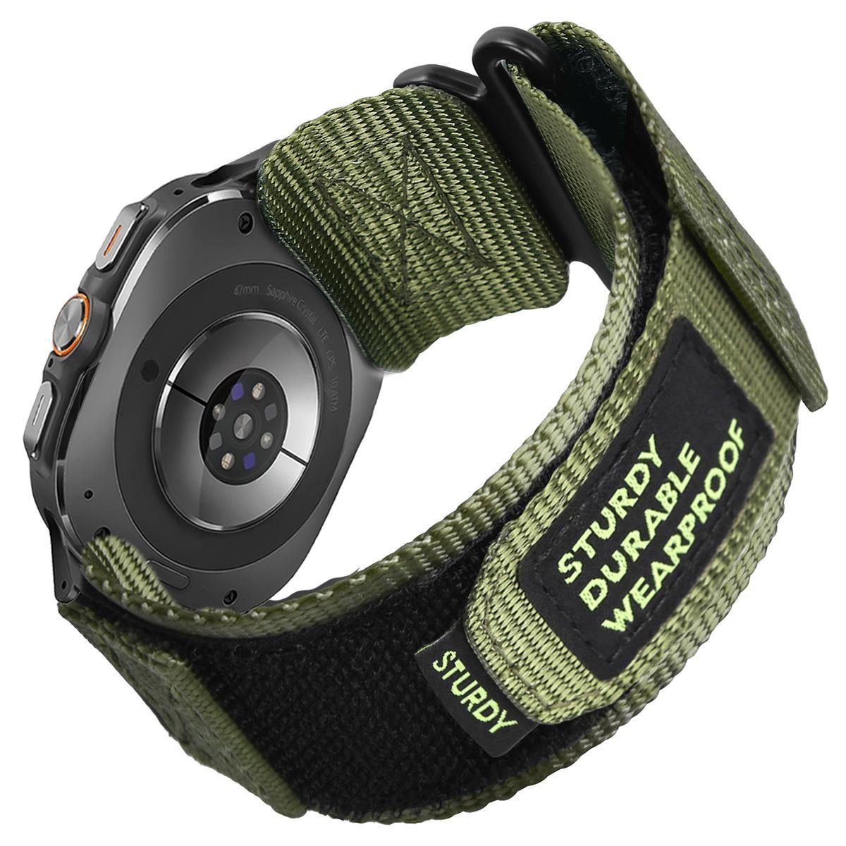 

Нейлоновий ремінець для Samsung Galaxy Watch 7 Ultra 47mm Band Спортивний браслет Камуфляжний ремінець для аксесуарів Samsung Galaxy Ultra Watch 7 Ultra 47mm зелений