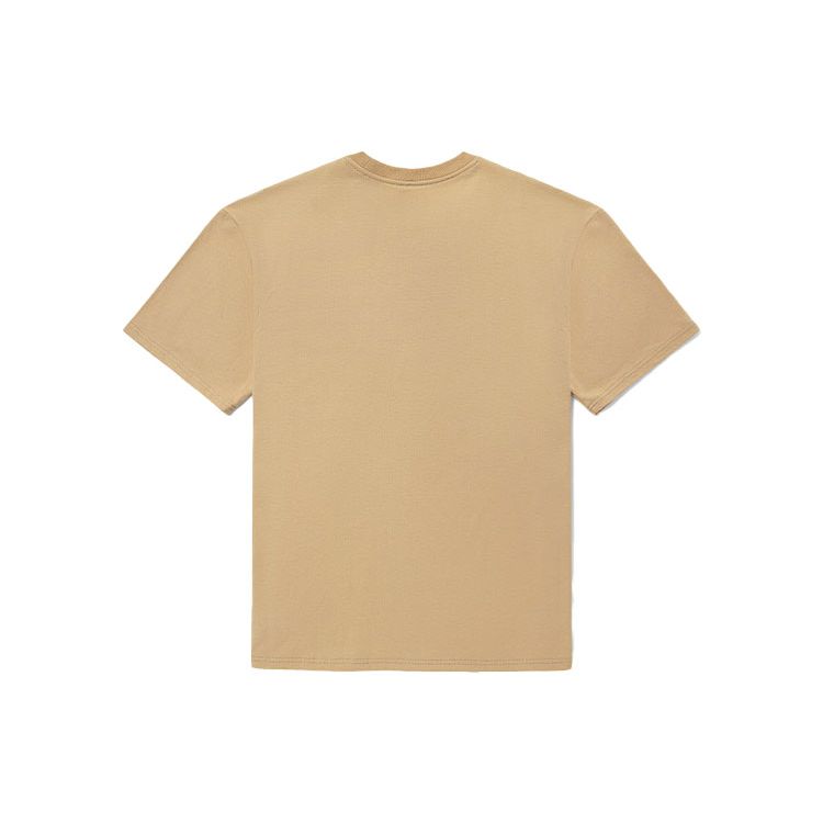Vans Embroidered Logo Sport Crew Neck Short Sleeve T-Shirt Unisex Tops Khaki VN0A5F4Y7UE