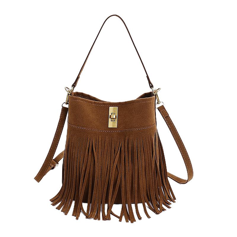 

Ручная сумка-ведро, Кроссбоди, Ретро и Высококлассная одноплечевая сумка коричневый