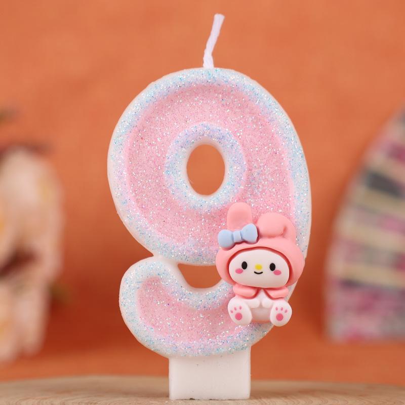 Cartoon Numbers Birthday Candles Cake Decoration Creative Handmade Candles Party Holiday