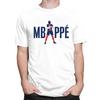 Individuelles Fußball Mbappes T-Shirt für Herren 100% Baumwolle T-Shirt Freizeit-T-Shirts Kurze Ärmel Fußball-Liebhaber T-Shirt Kleidung