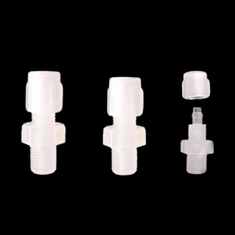 Zhong Ge PP Quick-Twist Straight External Thread Connector