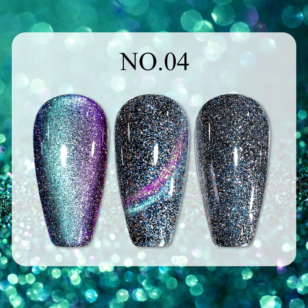 Nail Art Dream Quicksand Cat's Eye Nail Polish Gel Flashing Crystal Cat's Eye Gel Nail Art