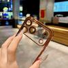 Plating Clear Phone Cases For For Iphone 17 16 1 Pro Max Camera Lens Protection Cover For For Iphone 14 13 Pro Max 17Pro Case