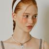 VVV Aurora Ribbon Pearl Chain Toggle Surgical Necklace