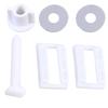 2 Set 39x39mm Toilet Seat Screws Plastic Long Lasting Easy To Use Fixing Hardware
