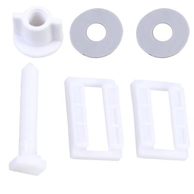 2 Set 39x39mm Toilet Seat Screws Plastic Long Lasting Easy To Use Fixing Hardware