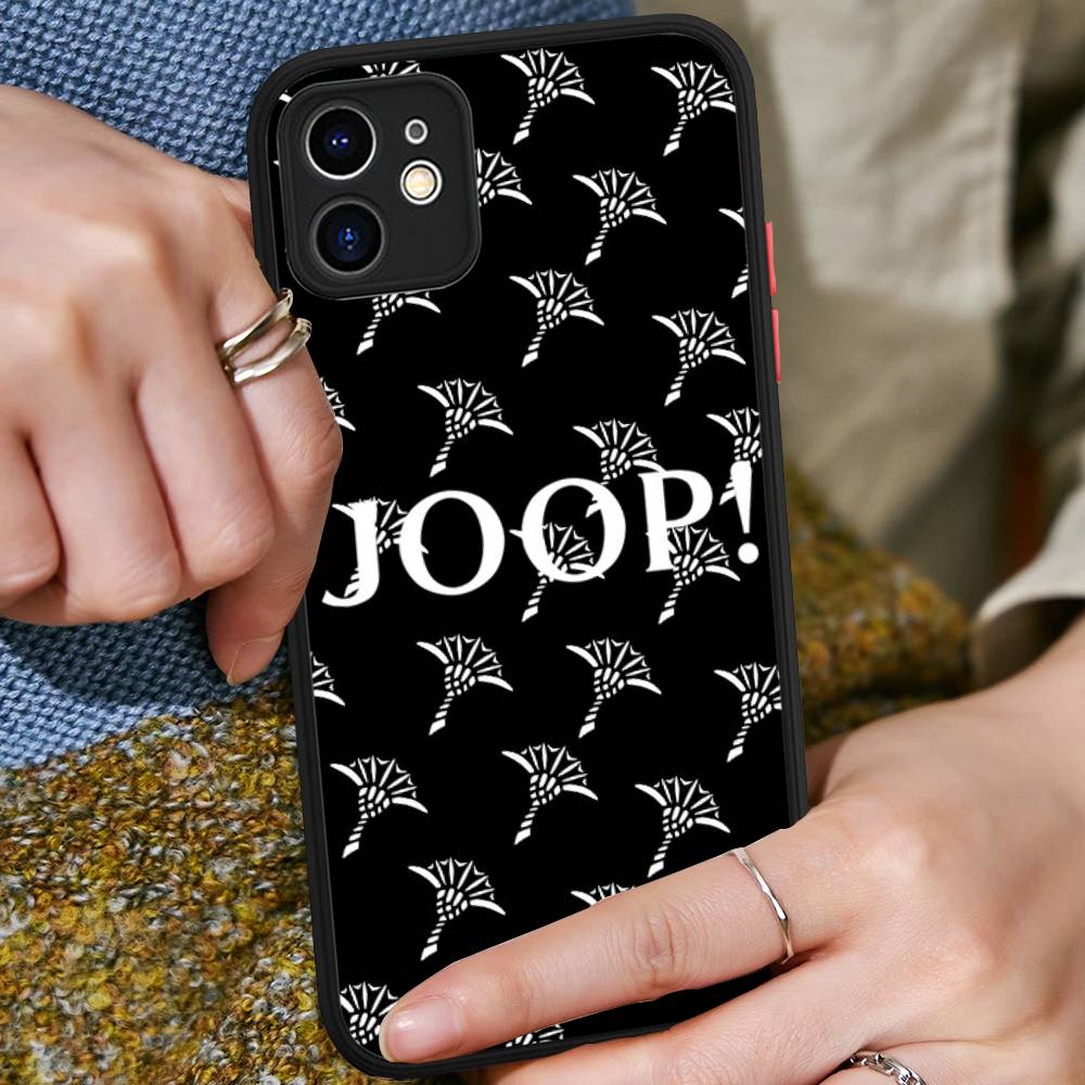

Luxury Fashion J-Joop For IPhone 15 16 Pro Max 11 12 13 14 XS XR X Plus 16E Matte Translucent Phone Cover iphone 14